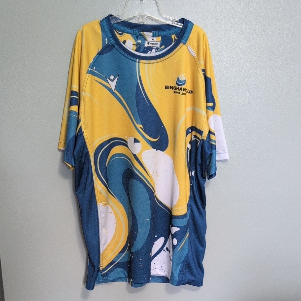 MACARON Bingham Cup Roma 2024 Blue and Yellow Jersey XL
